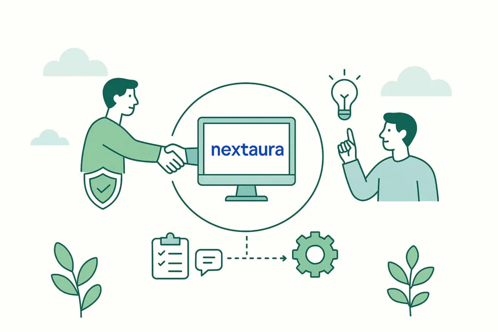 Illustration de l'approche Nextaura