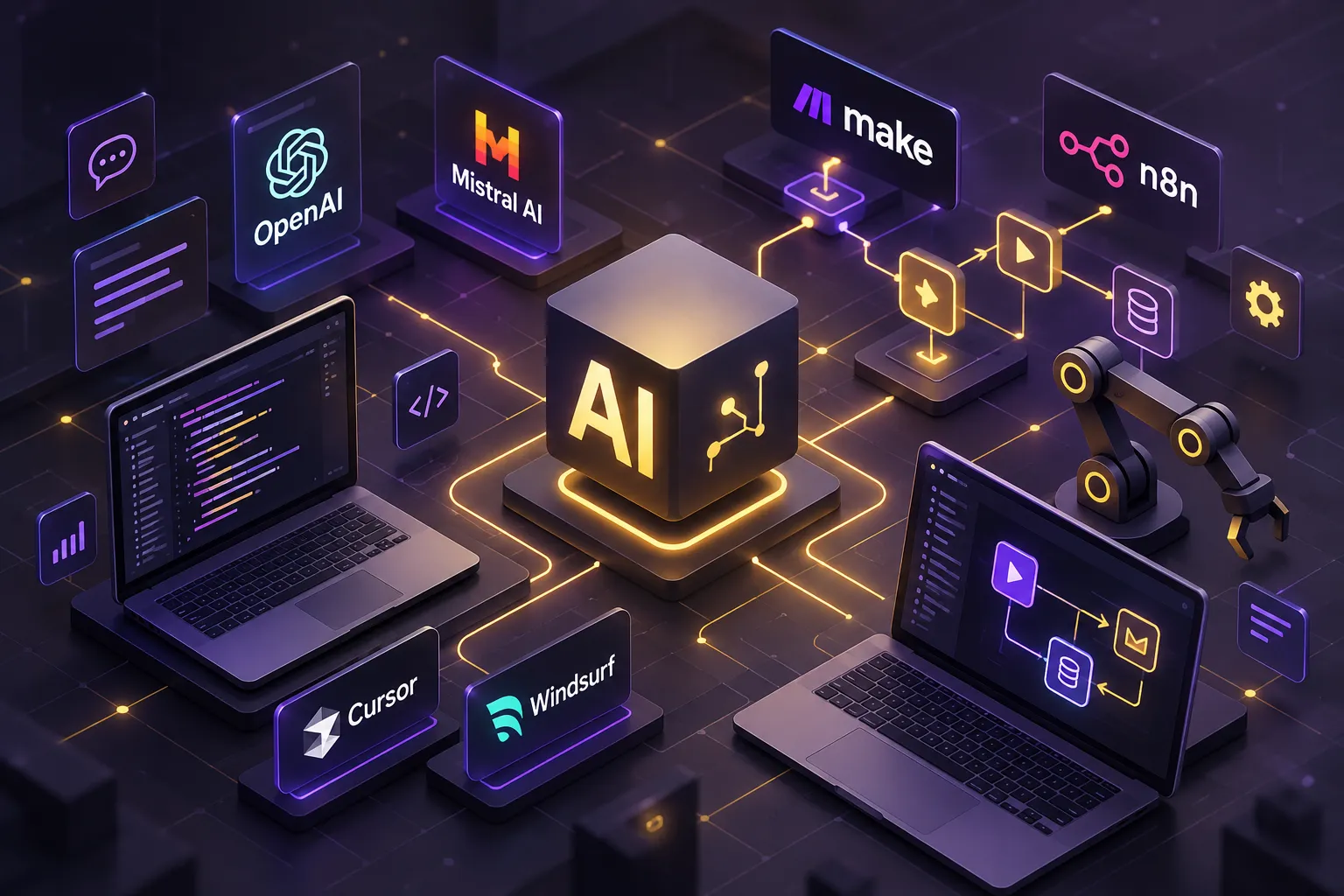 Illustration de l'intelligence artificielle et de l'automatisation chez Nextaura